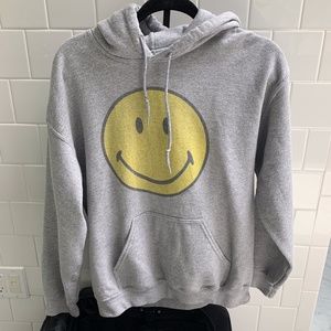Smiley graphic hoodie